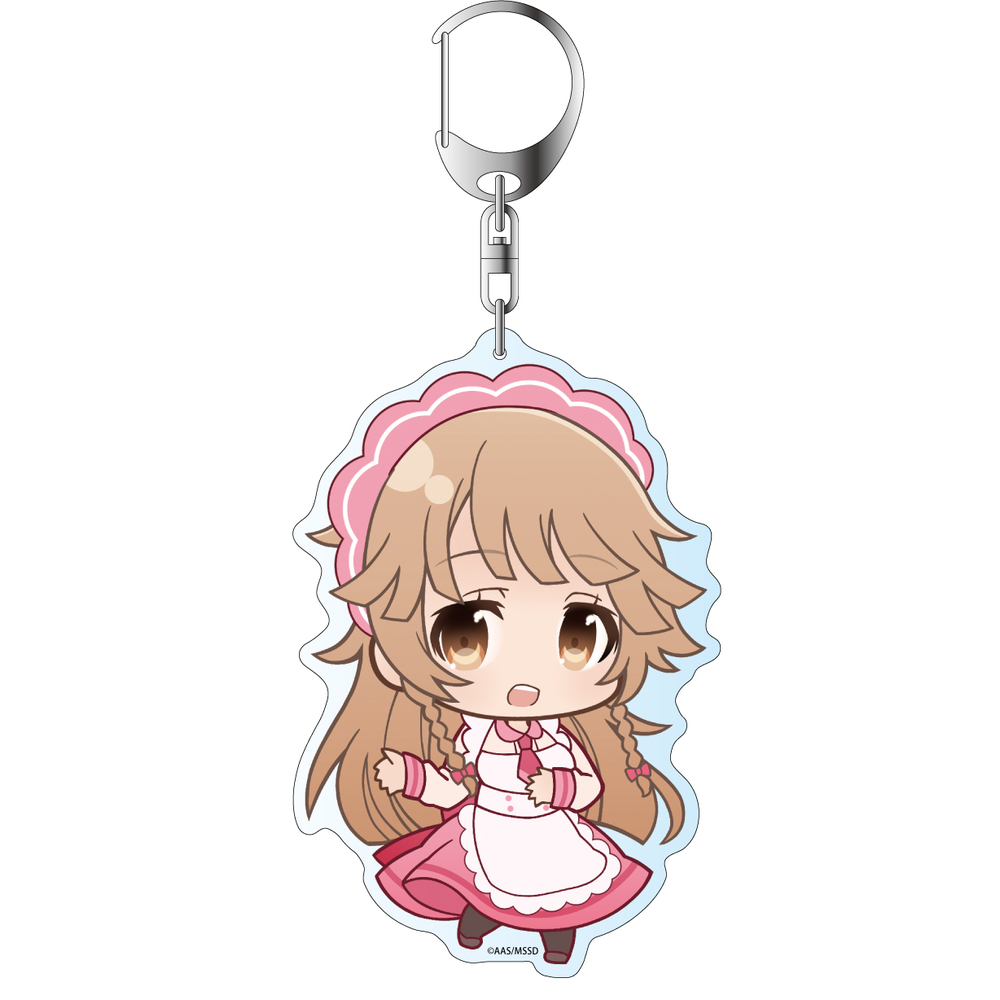 高校艦隊 Deka匙扣 Puni 角色 緹雅 克魯采 女僕服ver 2 ハイスクール フリート デカキーホルダー ぷにキャラ テア クロイツェル メイド服ver 2 動漫產品 匙扣及掛繩