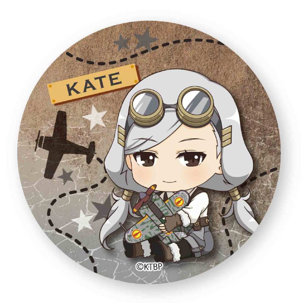 荒野的壽飛行隊 Gyugyutto 襟章 Kate 1盒3件 荒野のコトブキ飛行隊 ぎゅぎゅっと缶バッチ ケイト 動漫產品 襟章