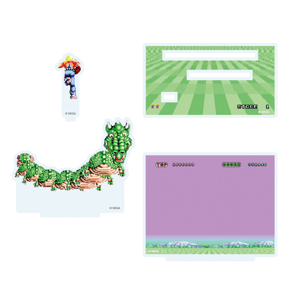 世嘉名作亞加力膠台座 Space Harrier セガ名作アクリルスタンド スペースハリアー 動漫產品 插畫及色紙