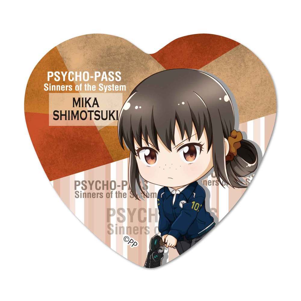 Psycho Pass心靈判官sinners Of The System 步行模樣heart襟章霜月美佳 1盒3件 Psycho Pass サイコパスsinners Of The System てくトコハート缶バッチ霜月美佳 動漫產品 襟章