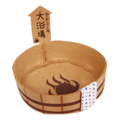 Nekodango 大浴場風呂桶4匹用 1盒3件 ねこだんご大浴場風呂桶4匹用 動漫產品 布公仔