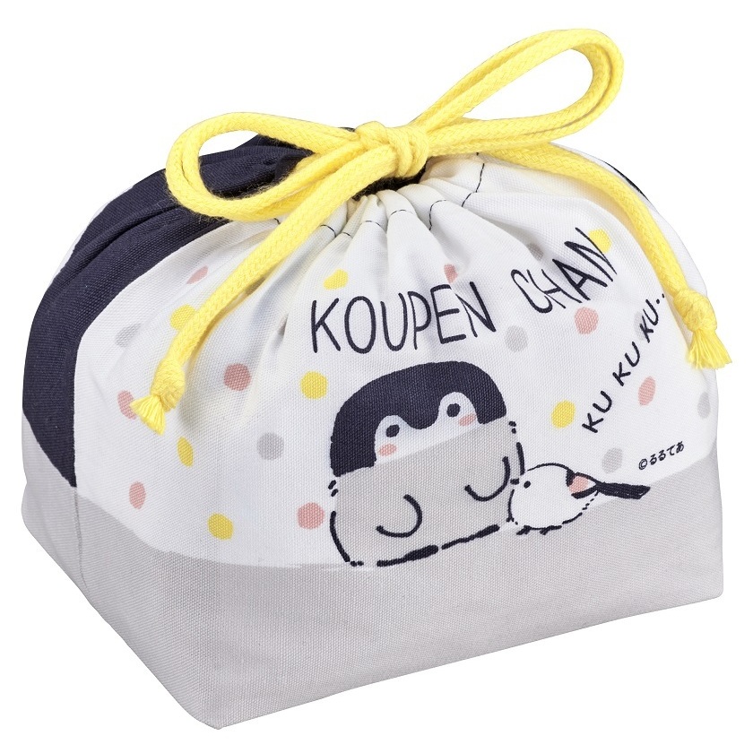 正能量企鵝花丸日和巾着弁當袋 1盒2件 コウペンちゃん巾着弁当袋 動漫產品 袋及飾物