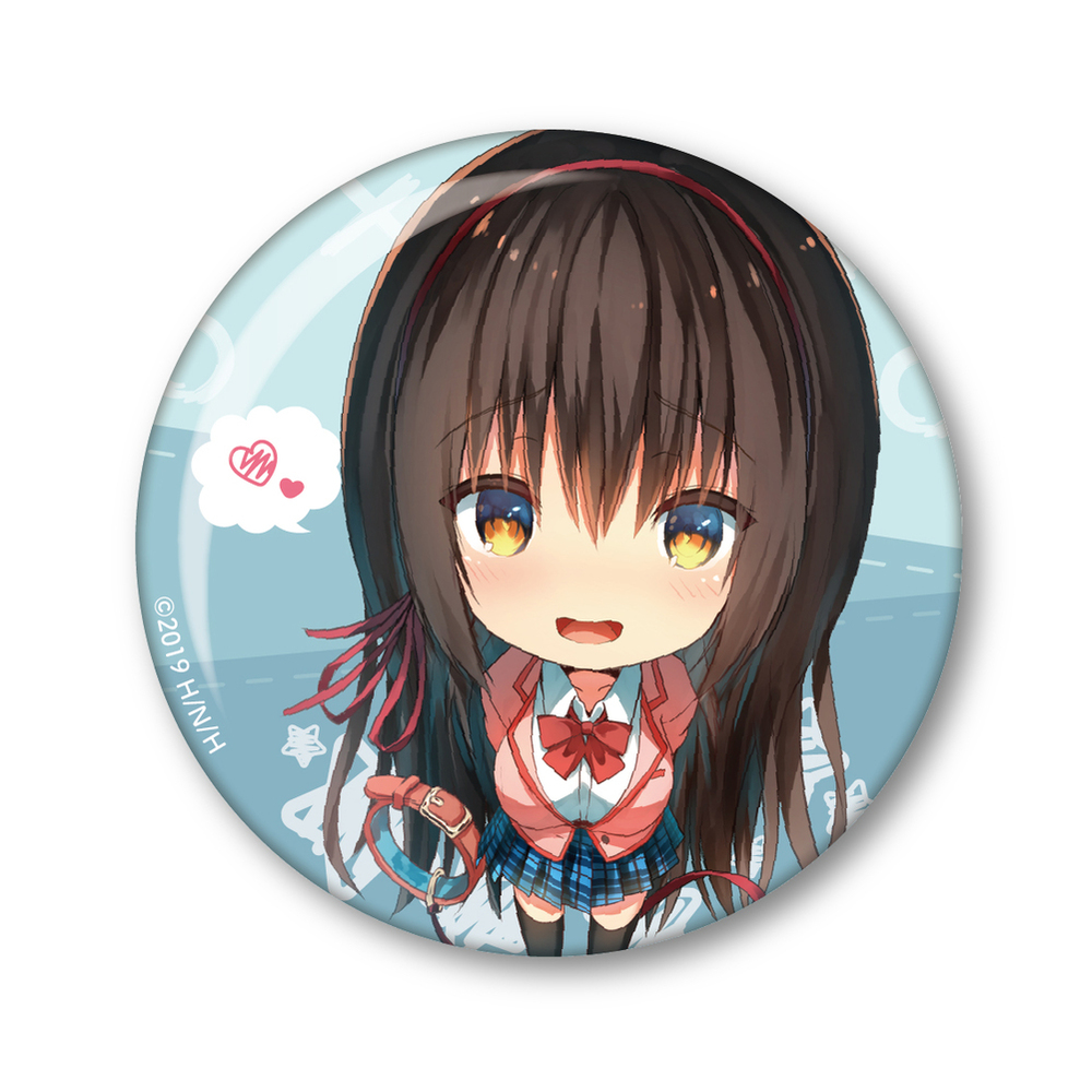 只要長得可愛 即使是變態你也喜歡嗎 中小型襟章朱鷺原紗雪 1盒3件 可愛ければ変態でも好きになってくれますか ちょいデカ缶バッジ朱鷺原紗雪