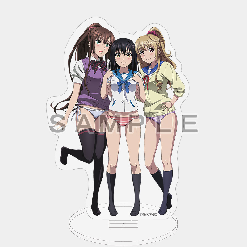 噬血狂襲iii 亞加力膠台座雪菜 淺葱 紗矢華制服 ストライク ザ ブラッドiii アクリルスタンド雪菜 浅葱 紗矢華制服