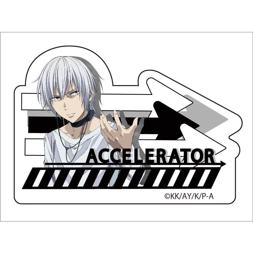 科學一方通行亞加力膠磁石貼accelerator 1盒2件 とある科学の一方通行アクリルマグネットアクセラレータ 動漫產品 文具