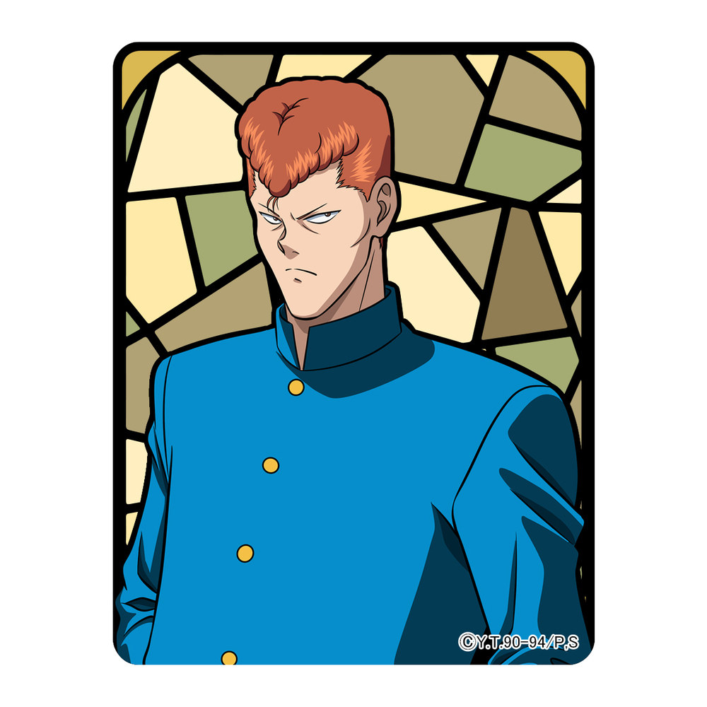 幽遊白書原畫亞加力膠匙扣桑原 1盒2件 幽 遊 白書描き下ろしアクリルキーホルダー桑原 動漫產品 匙扣及掛繩