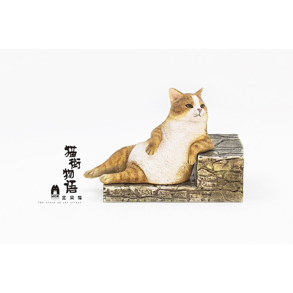 Sank Toys 貓街物語系列第二彈悠閒貓貓 茶白 Sank Toys 猫街物語シリーズ第ニ弾のんびり猫 茶白 Figures Figures 擺設