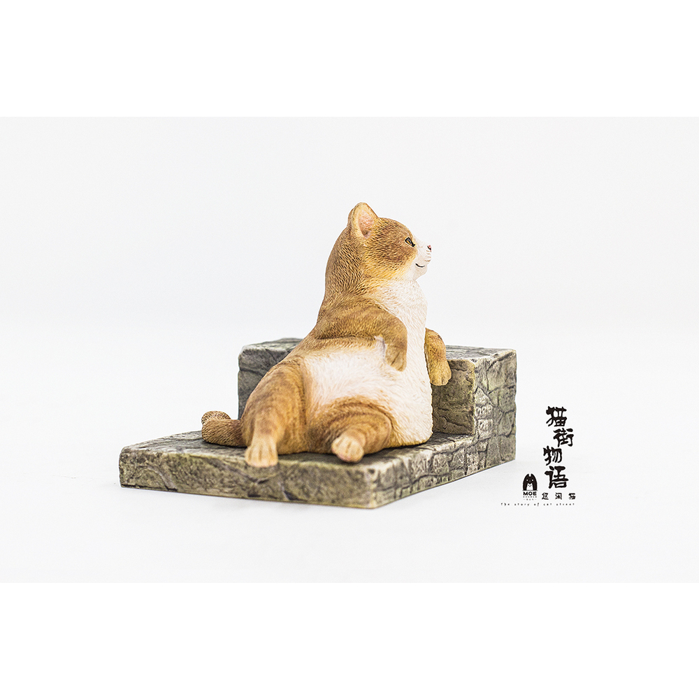 Sank Toys 貓街物語系列第二彈悠閒貓貓 茶白 Sank Toys 猫街物語シリーズ第ニ弾のんびり猫 茶白 Figures Figures 擺設