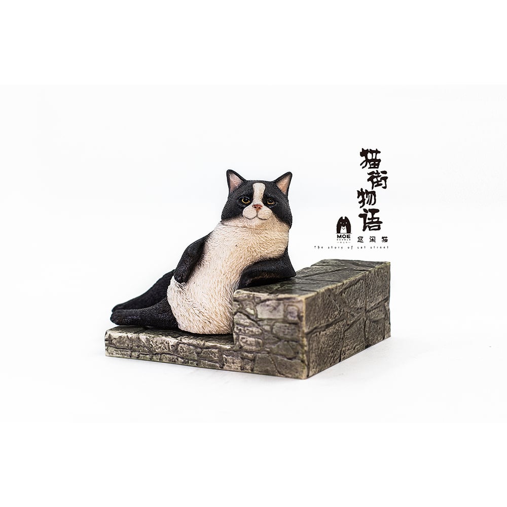 Sank Toys 貓街物語系列第二彈悠閒貓貓 雙色貓 Sank Toys 猫街物語シリーズ第ニ弾のんびり猫 ハチワレ Figures Figures 擺設