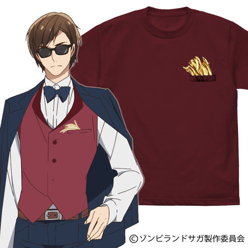 佐賀偶像是傳奇巽幸太郎t恤 Burgundy S ゾンビランドサガ巽幸太郎tシャツ Burgundy S Cospa T恤 衛衣