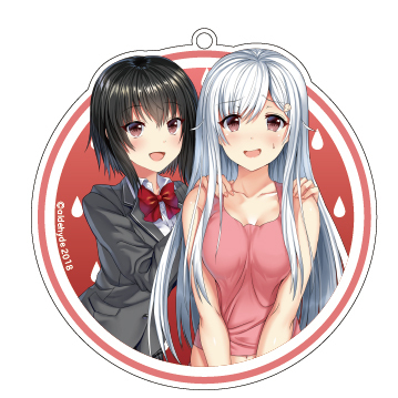 尼特子真辛苦 大亞加力膠匙扣 尼特子 妹子 ニー子はつらいよ ビッグアクリルキーホルダー ニー子 いも子 動漫產品 匙扣及掛繩