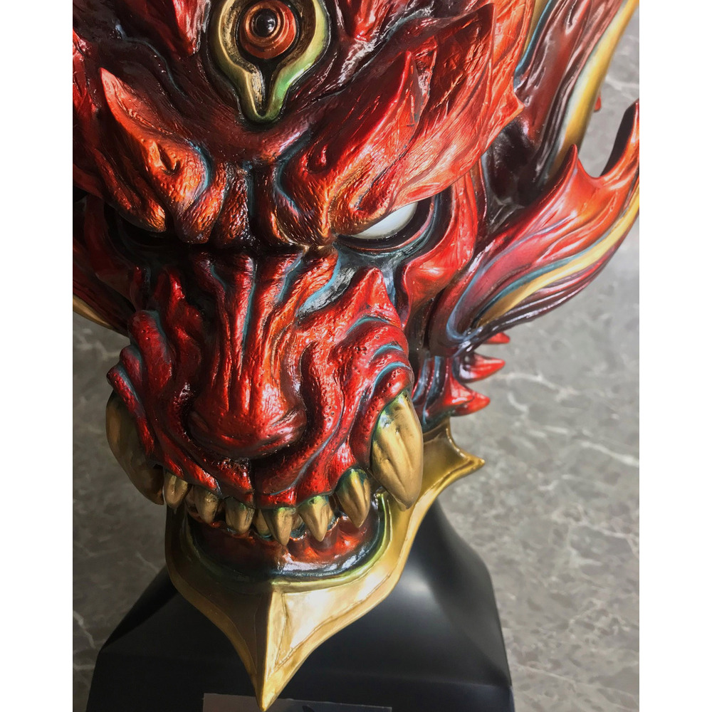 牙狼 Prop Series 暗黒騎士kiba Head Model 紅蓮ver 牙狼 プロップシリーズ 暗黒騎士キバ ヘッドモデル 紅蓮ver Figures Figures 擺設
