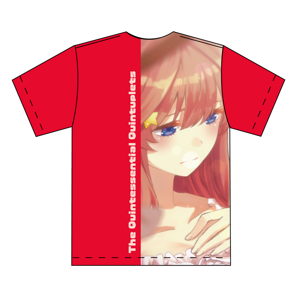 五等分的新娘全彩圖t恤中野五月m碼 五等分の花嫁フルグラフィックtシャツ中野五月mサイズ 動漫產品 潮流服飾 五等分的新娘全彩圖t恤中野五月m碼 五等分の花嫁フルグラフィックtシャツ中野五月mサイズ 動漫產品 潮流服飾