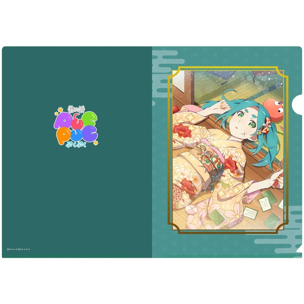 物語系列pukupuku 透明file 斧乃木余接 新年bon Voyage 1盒5件 物語シリーズぷくぷくa4クリアファイル斧乃木余接 新年ボンボヤージュ 動漫產品 文具