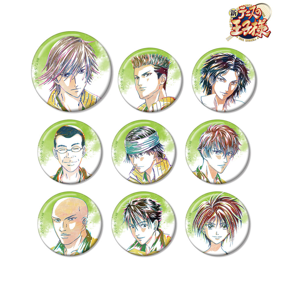 新網球王子交換ani Art襟章四天寶寺 1盒9件 新テニスの王子様トレーディングani Art缶バッジ四天宝寺 動漫產品 食玩及盒蛋