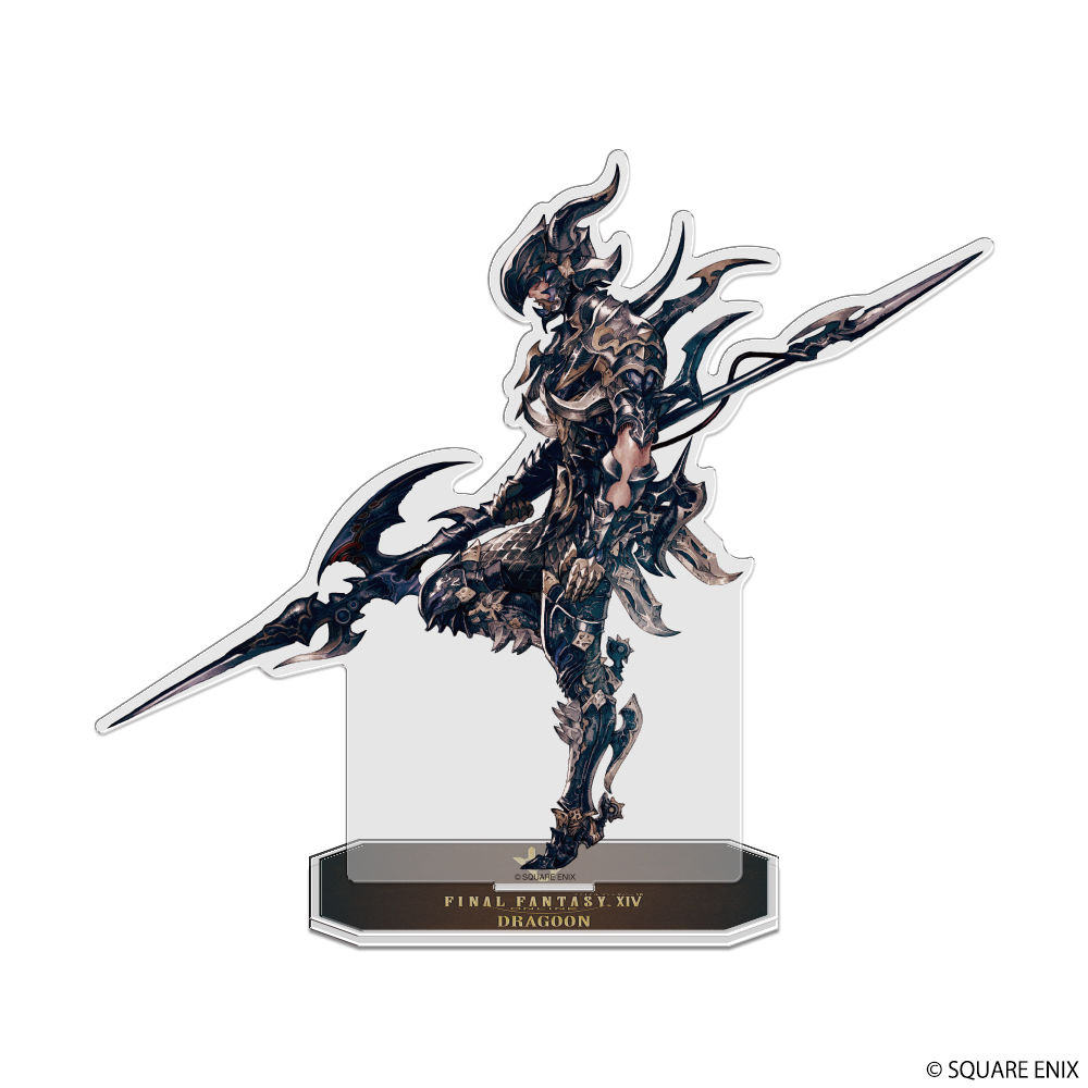 Final Fantasy Xiv 職業 亞加力膠 台座 龍騎士 ファイナルファンタジーxiv ジョブアクリルスタンド 竜騎士 動漫產品 插畫及色紙