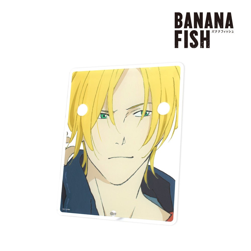 BANANA FISH 原畫 插圖 亞修・林克斯 牛仔布 Ver. 眼鏡 台座 | BANANA FISH 描き下ろしイラスト アッシュ・リンクス  デニムVer. メガネスタンド | 動漫產品 | 4582516004940