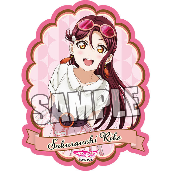 Love Live Sunshine Die Cut 貼紙 櫻內梨子 ラブライブ サンシャイン ダイカットステッカー 桜内梨子 動漫產品 文具