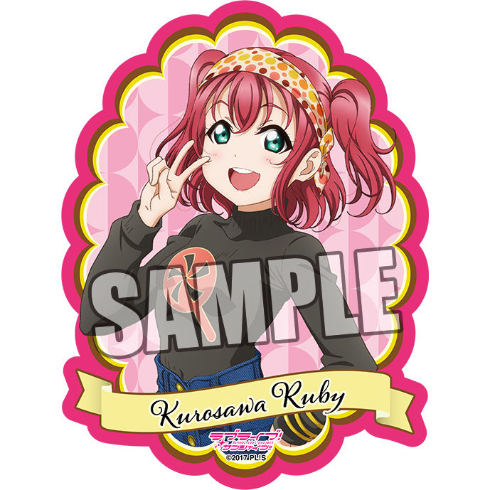 Love Live Sunshine Die Cut 貼紙 黑澤 露比 ラブライブ サンシャイン ダイカットステッカー 黒澤ルビィ 動漫產品 文具