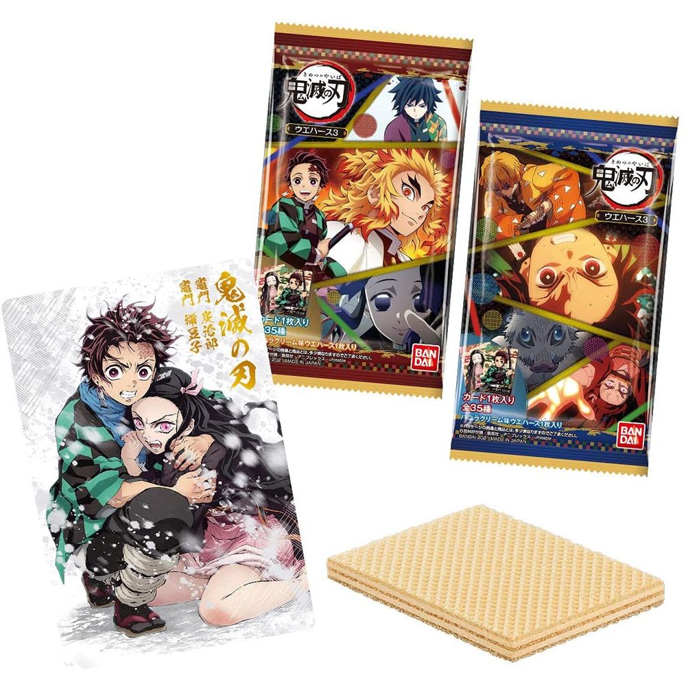 鬼滅之刃威化餅3 1盒件 鬼滅の刃ウエハース3 動漫產品 食玩及盒蛋
