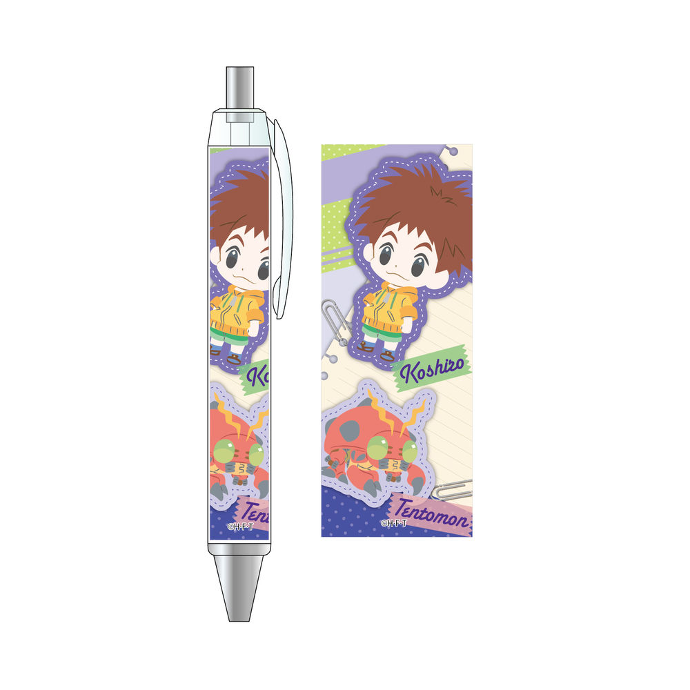 數碼暴龍大冒險 原子筆 光子郎 甲蟲獸 デジモンアドベンチャー ボールペン 光子郎 テントモン 動漫產品 文具