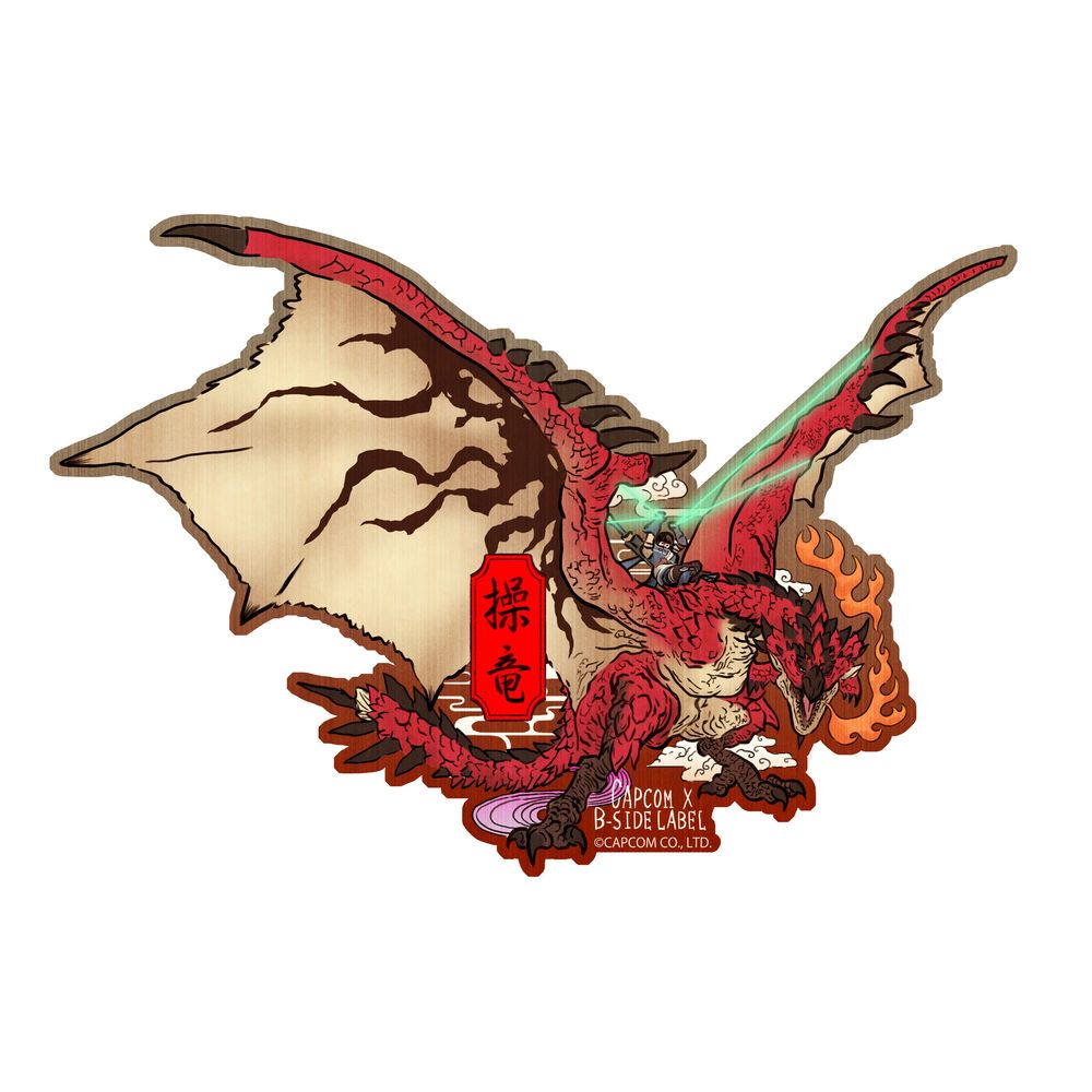 CAPCOM×B-SIDE LABEL 貼紙 魔物獵人 操龍浮世繪 | CAPCOM×B-SIDE LABEL ステッカー モンスターハンター ...
