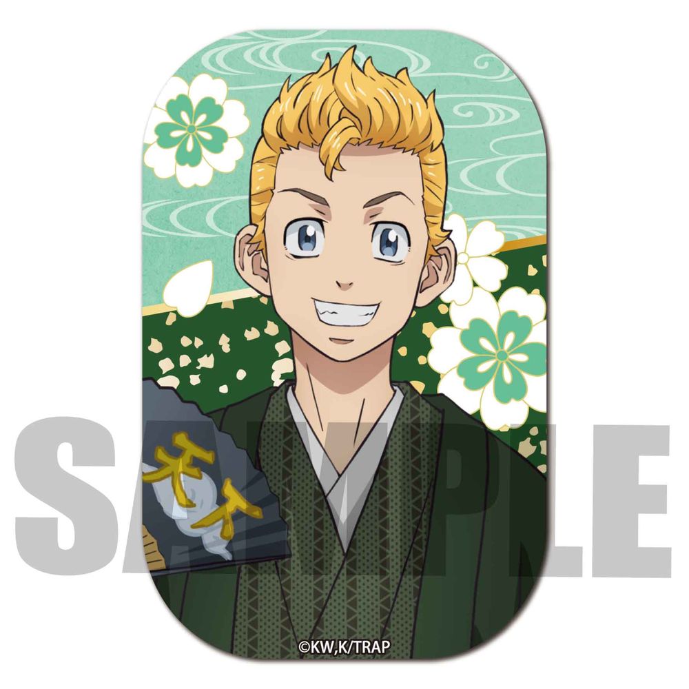 東京復仇者方型襟章和服ver 花垣武道 東京リベンジャーズスクエア缶バッジ和服ver 花垣武道 動漫產品 襟章