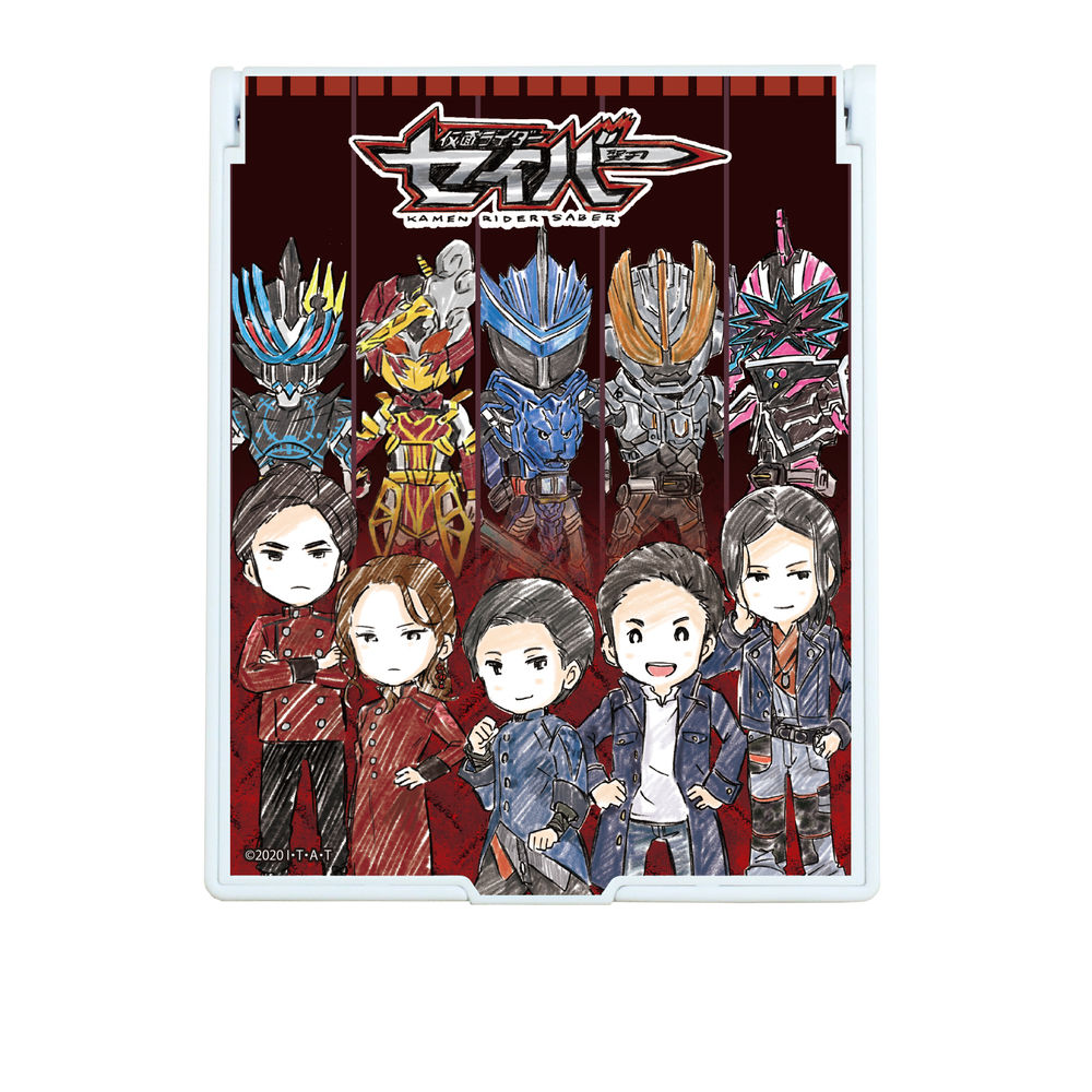 Deka 角色鏡子幪面超人聖刃02 倫太郎 尾上 大秦寺 神代兄妹 Graff Art Design デカキャラミラー仮面ライダーセイバー02 倫太郎 尾上 大秦寺 神代兄妹 グラフアートデザイン 動漫產品