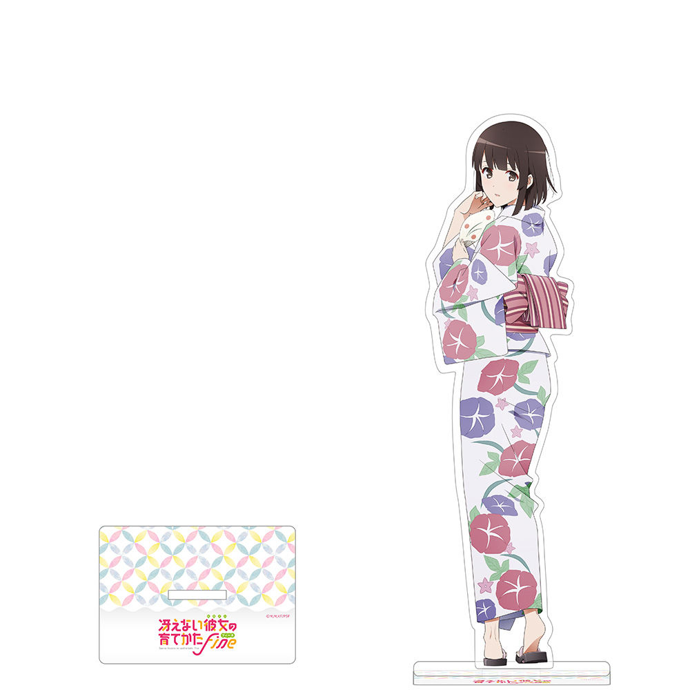 不起眼女主角培育法fine 原畫big 亞加力膠台座惠浴衣 冴えない彼女の育てかたfine 描き下ろしbigアクリルスタンド恵浴衣