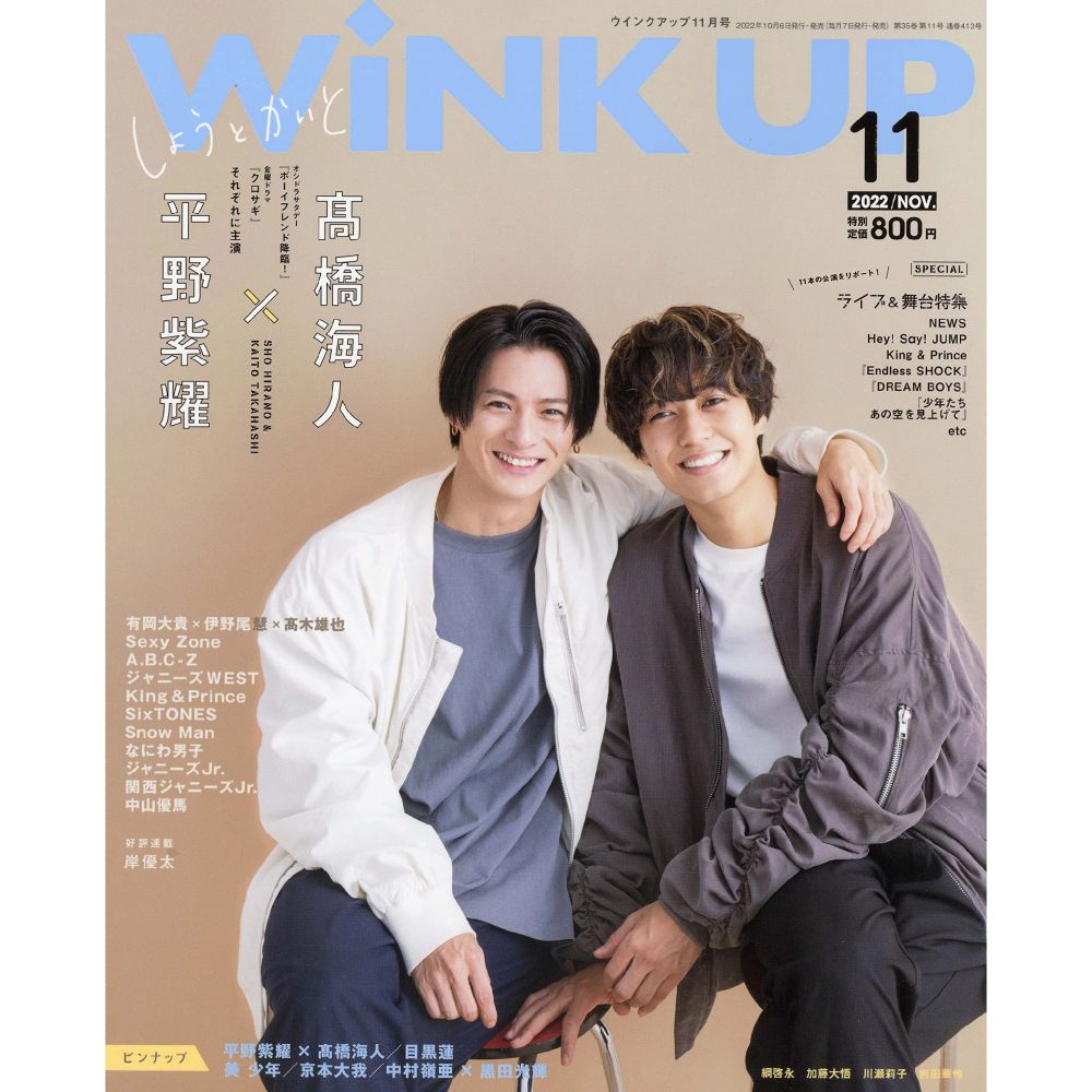 WiNK UP 2022年11月號(2022-10) | WiNK UP (ウインクアップ) 2022年11