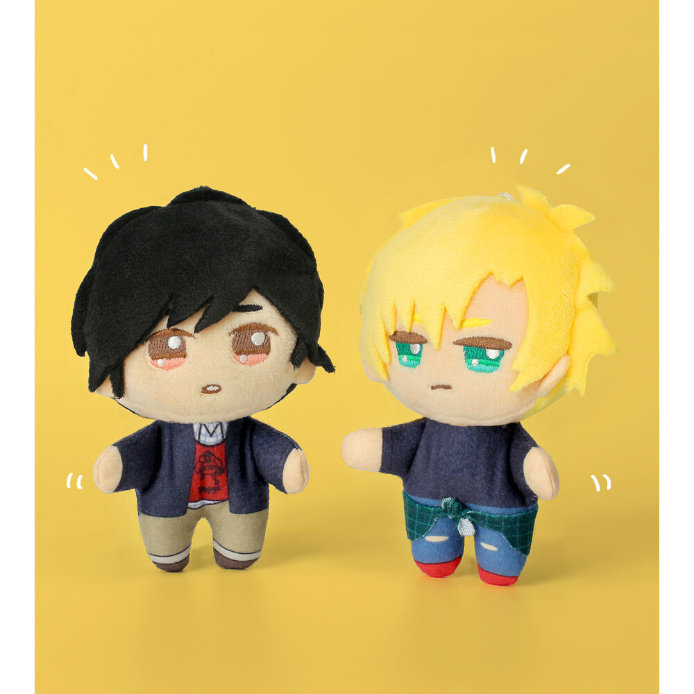 Banana Fish 嬌小 布公仔吉祥物set 亞修 英二 Banana Fish ちょこんと ぬいぐるみマスコットセットアッシュ 英二 動漫產品 布公仔 匙扣及掛繩