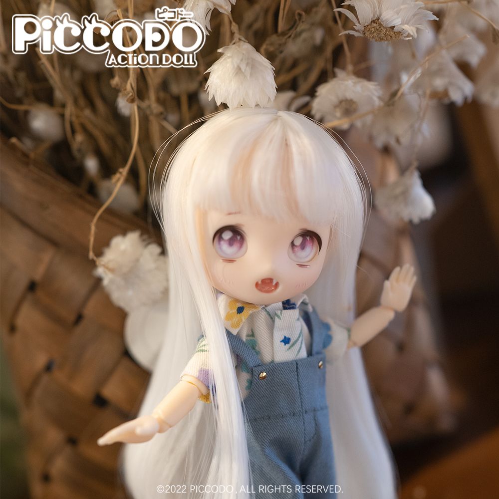 PICCODO系列 Deformed Doll 用樹脂頭 NIAUKI M2(化粧附Ver.) Doll White | PICCODOシリーズ  デフォルメドール用レジンヘッド NIAUKI M2(化粧付きVer.) ドールホワイト | Figures | 可動 Figures |  4589565814087