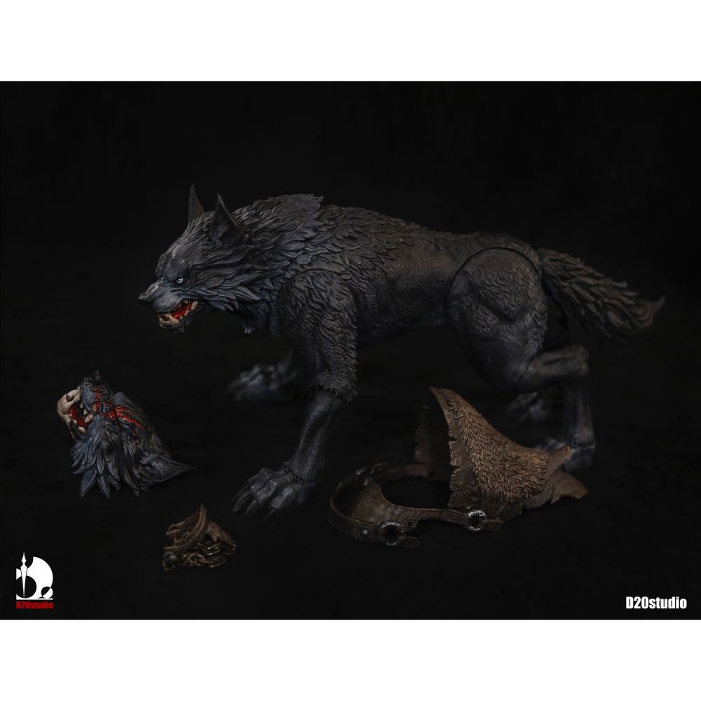 D20studio 戰鬥 Wolf 鐵刃 Basic Edition ( Black ) 1/12 Scale