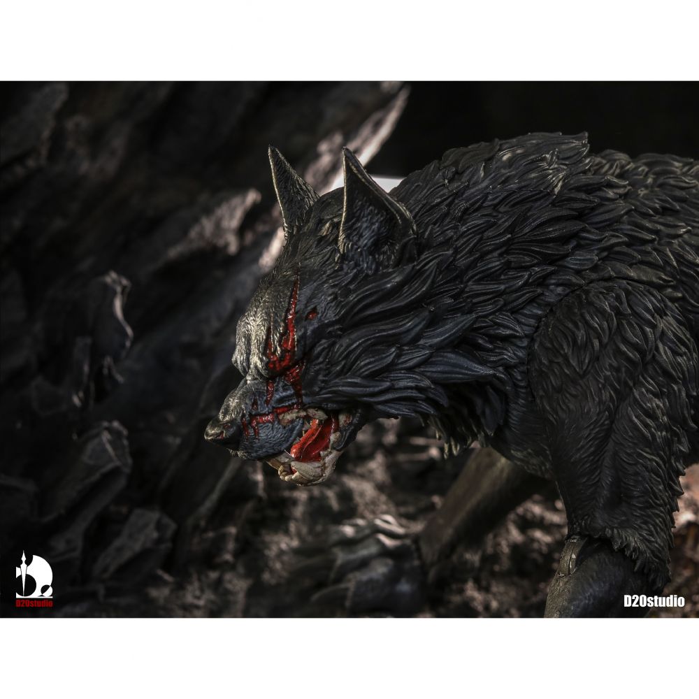 D20studio 戰鬥 Wolf 鐵刃 Basic Edition ( Black ) 1/12 Scale 可動