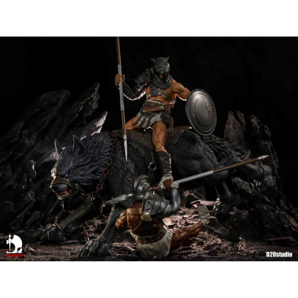 D20studio 戰鬥 Wolf 鐵刃 Basic Edition ( Black ) 1/12 Scale