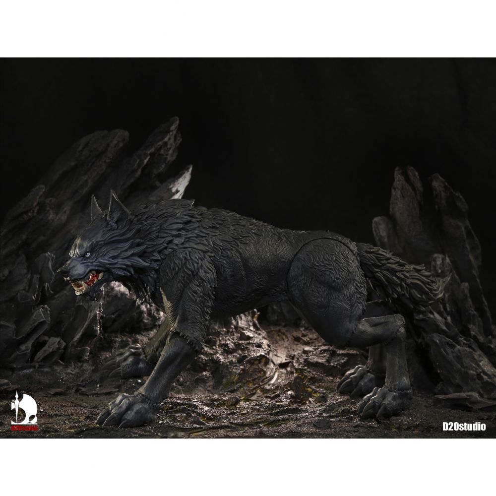 D20studio 戰鬥 Wolf 鐵刃 Basic Edition ( Black ) 1/12 Scale