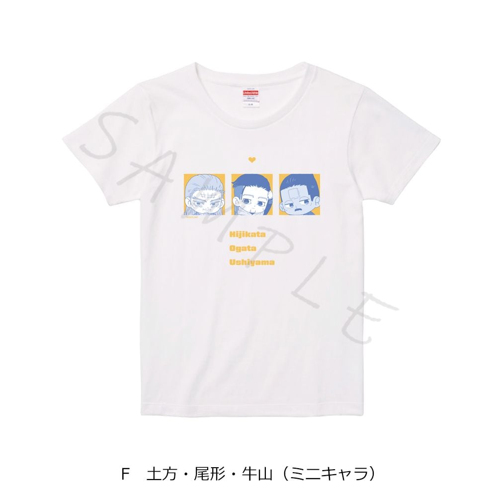 黃金神威t恤f 土方 尾形 牛山 迷你角色 S碼 ゴールデンカムイtシャツf 土方 尾形 牛山 ミニキャラ Sサイズ 動漫產品 潮流服飾