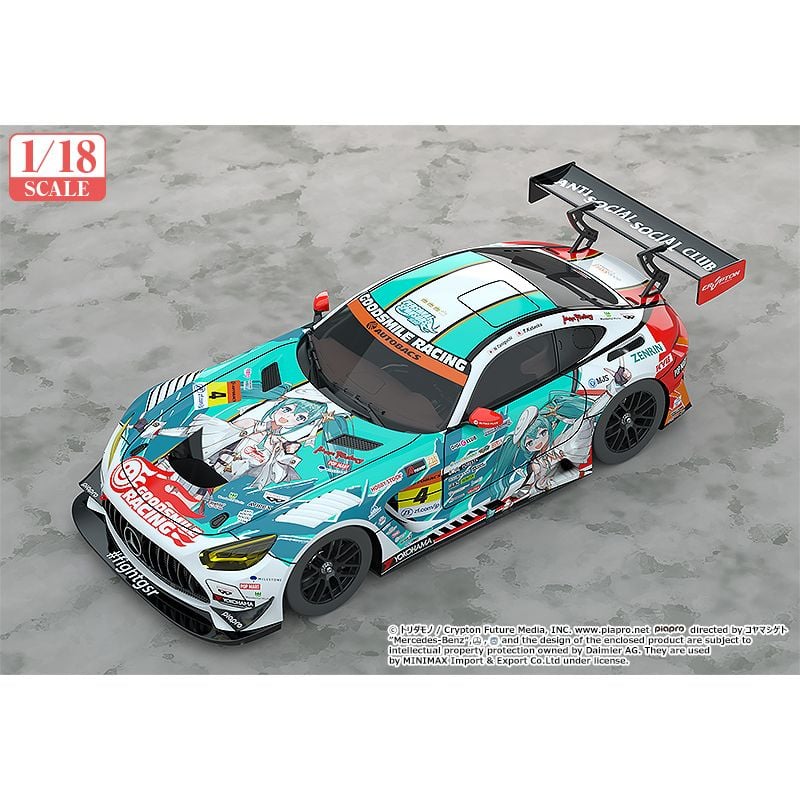 初音未來 GT Project 1/18 Good Smile 初音未來 AMG 2023 開幕戰