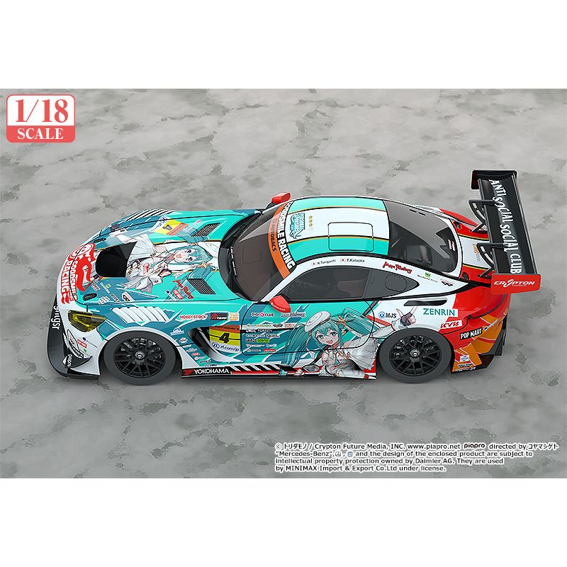 初音未來 GT Project 1/18 Good Smile 初音未來 AMG 2023 開幕戰