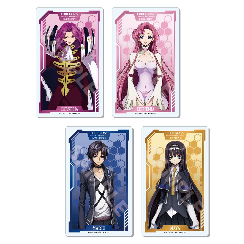 Code Geass 叛逆的魯魯修 失落物語 亞加力膠卡 01 BOX A (1盒8件