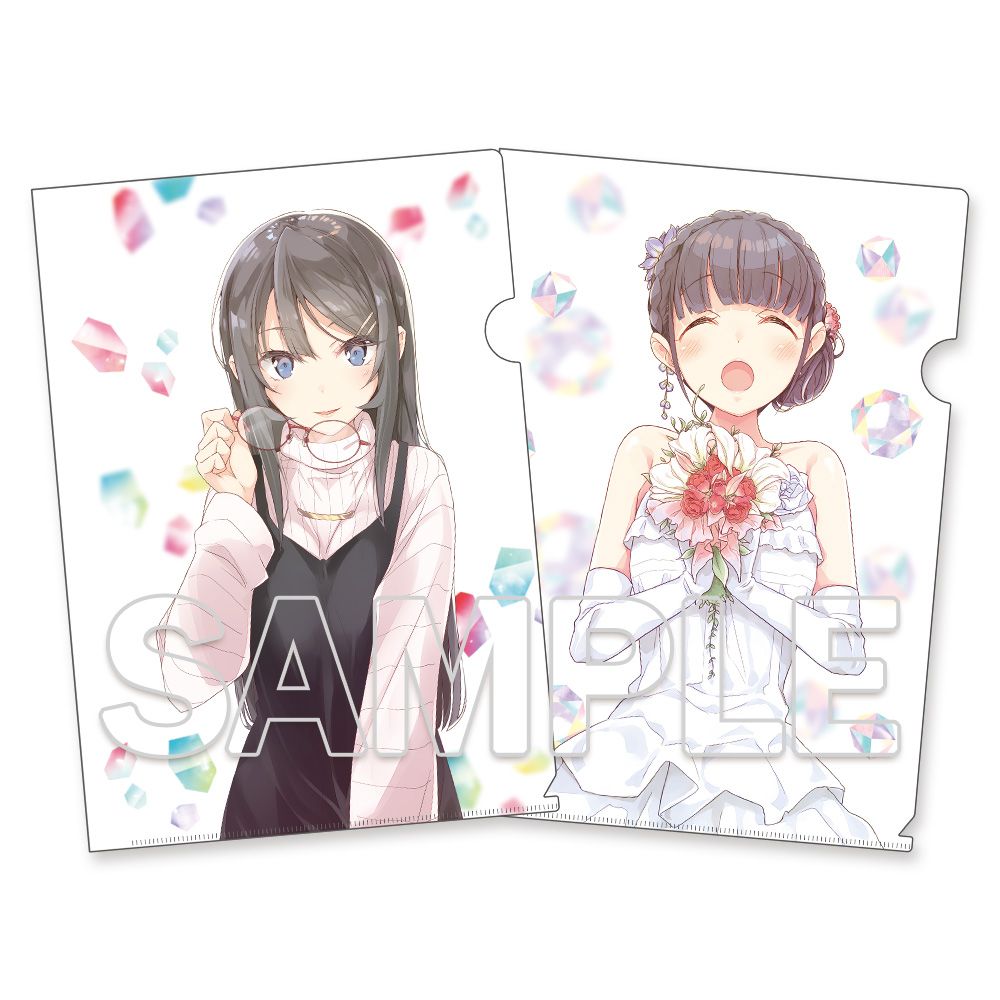 純ロマ　セカコイ  クリアファイルセット 青春豬頭少年』系列透明File Set 櫻島麻衣&牧之原翔子| 『青春