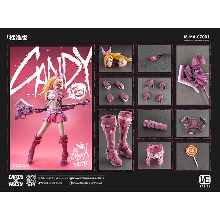 I8TOYS CRAZY X NOISY I8-MA-CZ001 Candy 1/6 Scale 可動 Figure