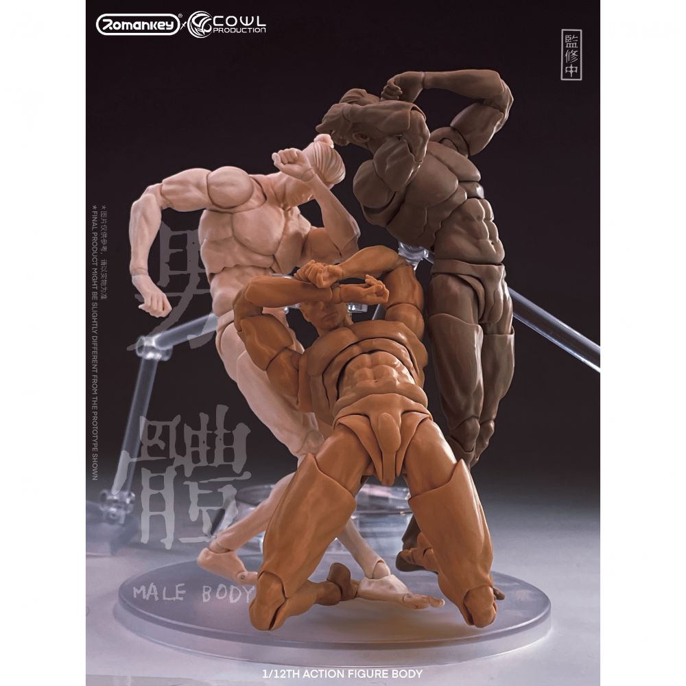 Romankey×COWL 1/12 Scale 超可動男性素體( White ) | Romankey