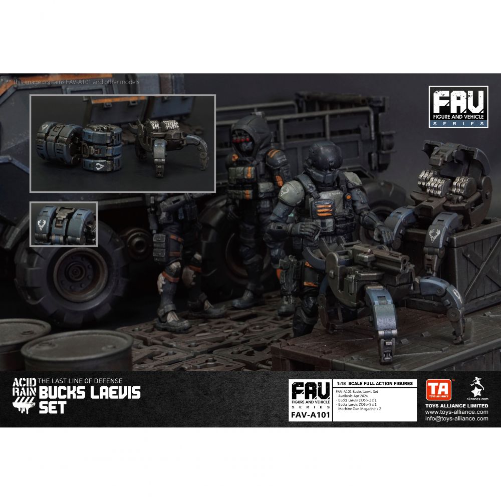 TOYS ALLIANCE LIMITED 酸雨 1/18 Scale FAV-A101 Bucks Laevis Set | TOYS  ALLIANCE LIMITED アシッドレイン 1/18スケール FAV-A101 バックス レイビスセット | Figures | 可動  Figures | 4710949212681