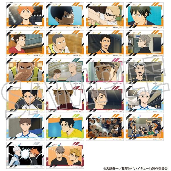 排球少年!! Kirakira Sticker Collection 第4彈(1盒11件) | ハイキュー 