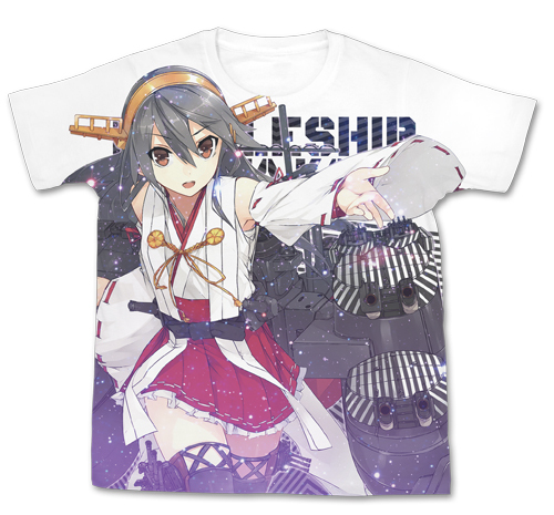 艦隊collection 榛名改二全身ｔ恤 艦隊これくしょん 艦これ 榛名改二フルグラフィックtシャツホワイト L Cospa T恤 衛衣