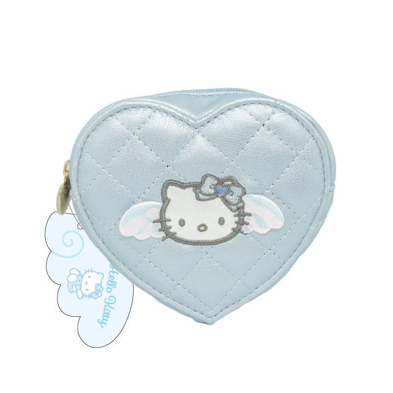 Hello Kitty Angel 絎縫 Heart 鏡子 Blue | ハローキティ エンジェル