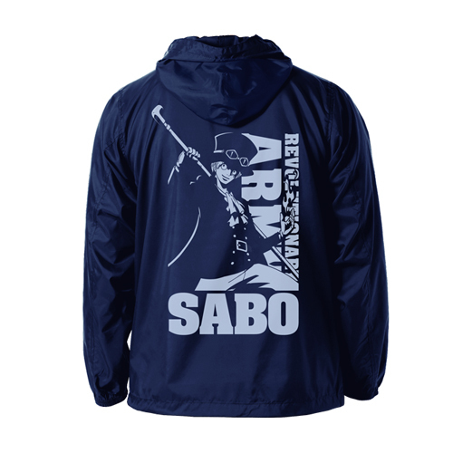 One Piece 革命軍薩波風褸 ﾜﾝﾋﾟｰｽ 革命軍ｻﾎﾞ ﾌｰﾃﾞｯﾄﾞｳｲﾝﾄﾞﾌﾞﾚｰｶｰ ﾈｲﾋﾞｰ ｲｴﾛｰ L Cospa 外套