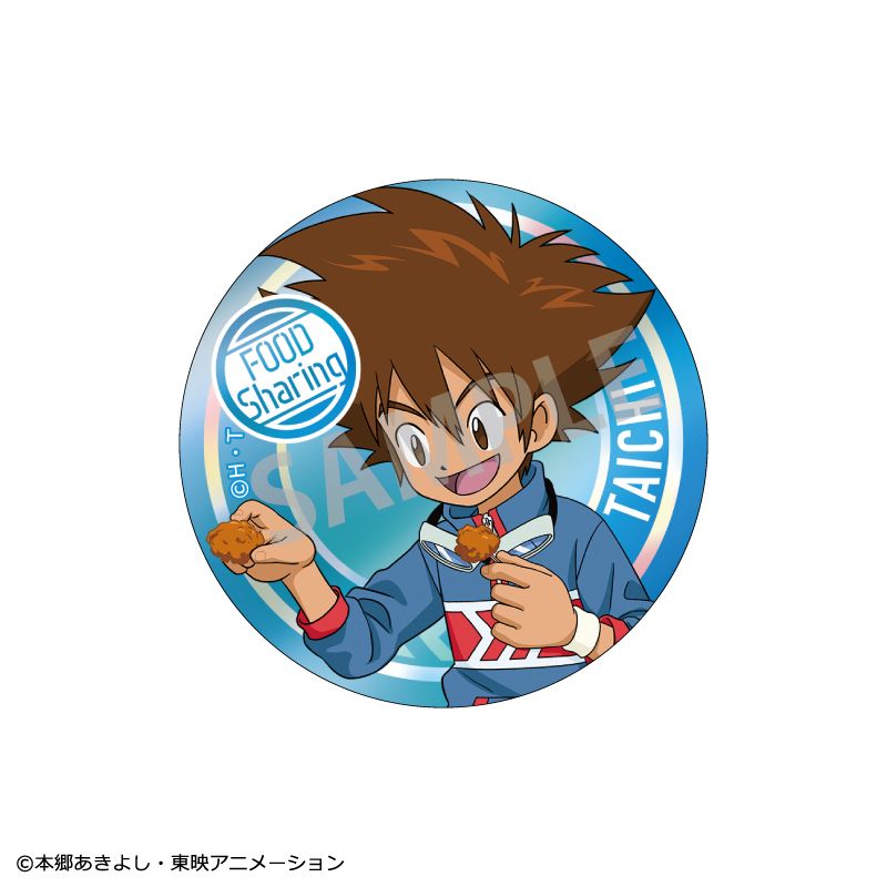 デジモンアドベンチャーtri　大江戸温泉コラボ　缶バッジ　大刀川ミミ他2種 デジモンアドベンチャーtri 大江戸温泉コラボ 缶バッジ 大刀川ミミ他2