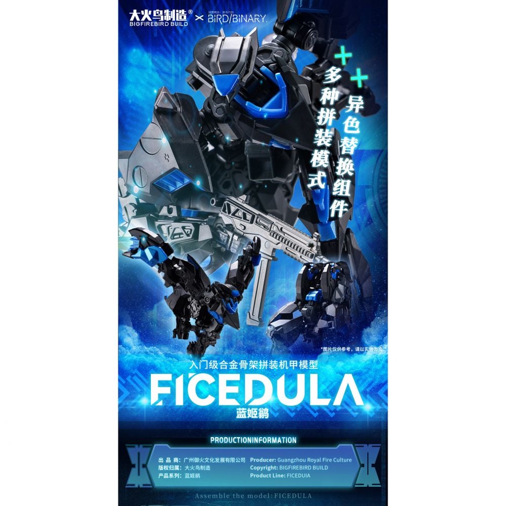 大火鳥製造 Bird/Binary FICEDULA 塑膠模型套件 | BIGFIREBIRD